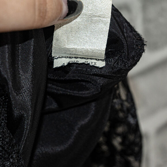 ANNA SUI V-neck Lace Empire Waist Dress Sleeveless in Black Size 4 - Picture 9 of 9